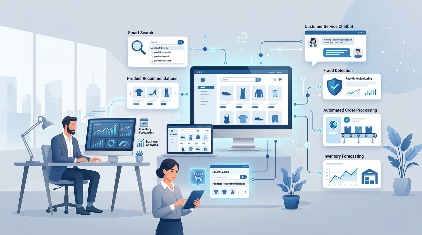 AI tools supporting e-commerce personalization and automation